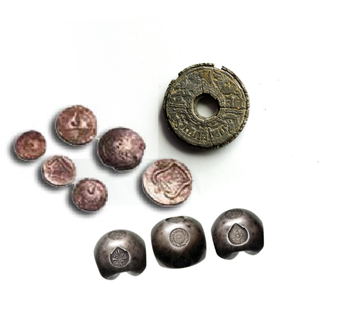 Cowrie Shells​​, Prakab​, Pot Duang or Bullet Coins​​